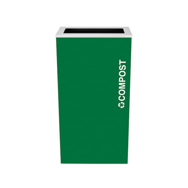 Ex-Cell Kaiser 17-Gal. Indoor Receptacle - COMPOST decal, Green RC-KD17-CMPST EGX - main